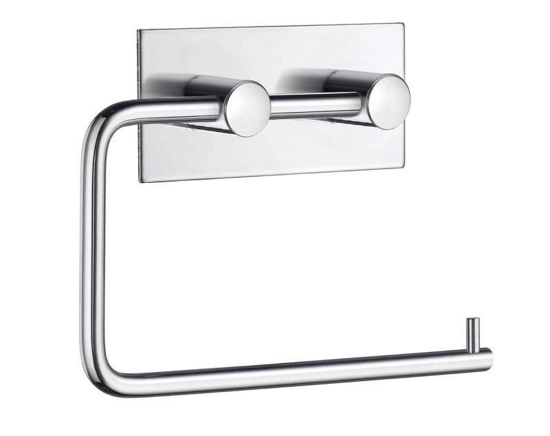 Beslagsboden Toilettenpapierhalter BK Moderner, selbstklebender Toilettenpapierhalter aus Edelstahl, seitliche Perspektive