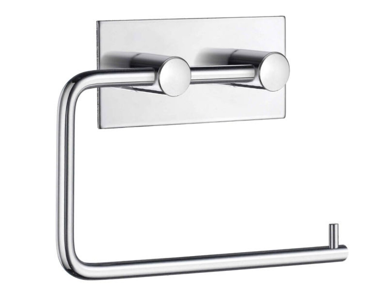 Beslagsboden Toilettenpapierhalter BK Moderner, selbstklebender Toilettenpapierhalter aus Edelstahl, seitliche Perspektive