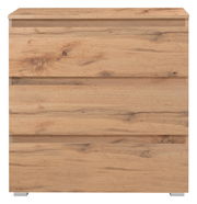 Kommode aus Holz in Frontansicht mit natürlicher Holzmaserung