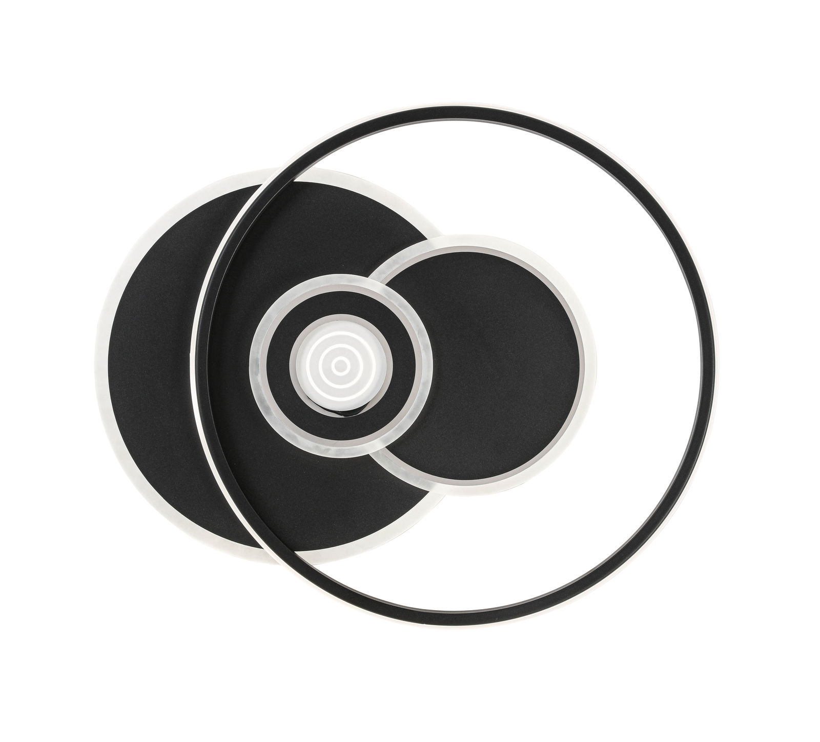 Moderne LED-Deckenleuchte mit kreisförmigem Design, Draufsicht