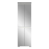 Moderner Schuhschrank mit Spiegel, Frontalansicht