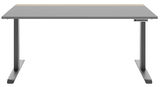 Elektrisch höhenverstellbarer Schreibtisch Novel COLORADO in Grau, Frontalansicht