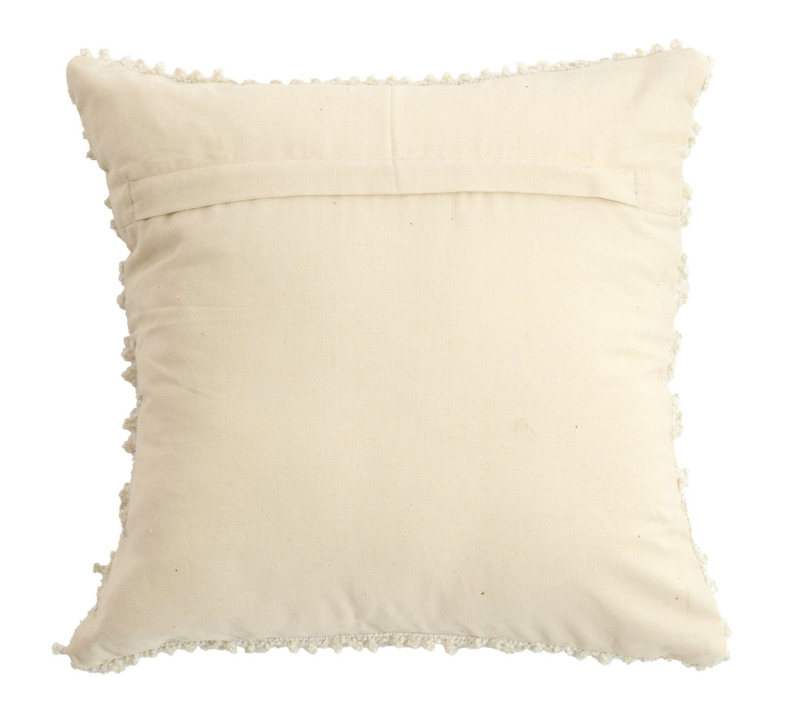 Light&Living Kissen MAGLIE Rückansicht eines cremefarbenen Kissens mit dekorativen Kanten.