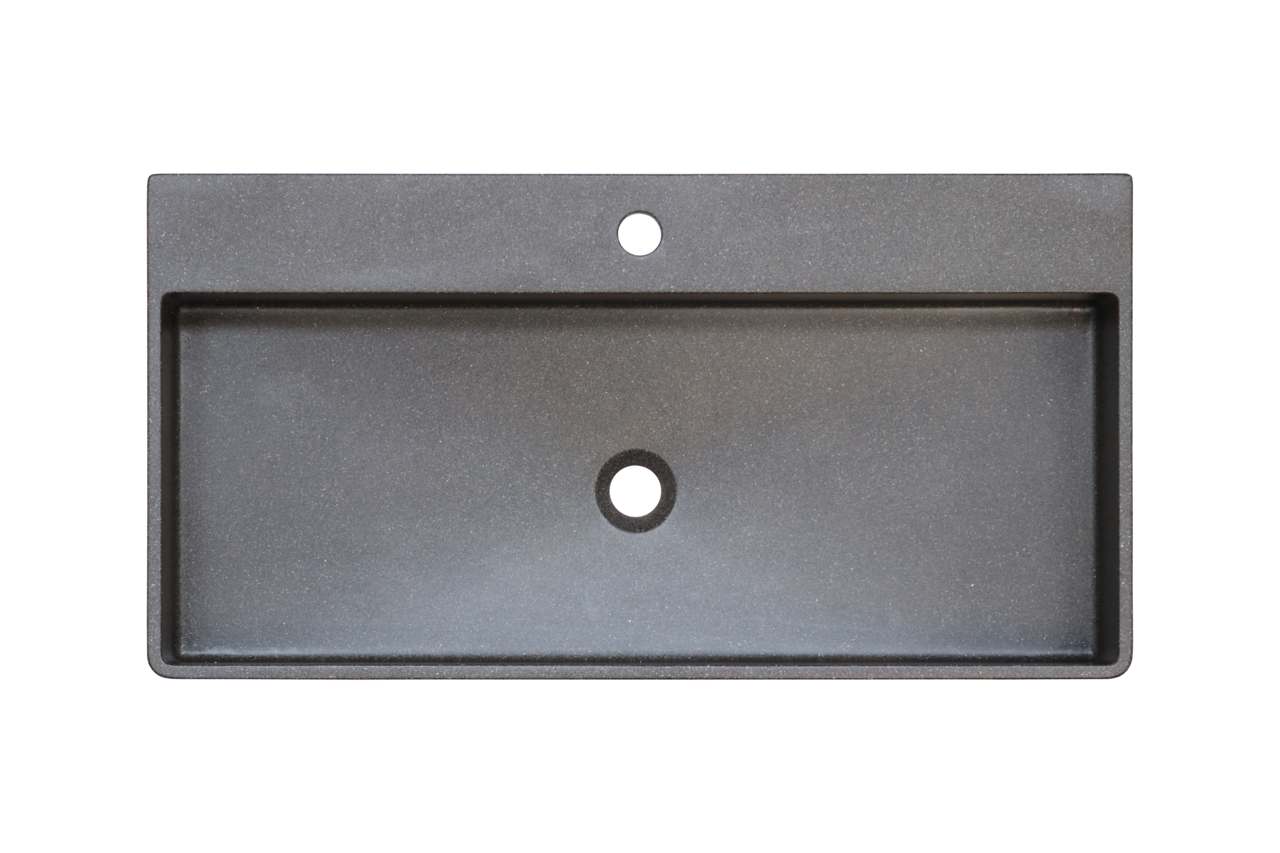 Linea Natura Terrazzo-Waschtisch ALBANY Terrazzo-Waschtisch in rechteckiger Form, Draufsicht