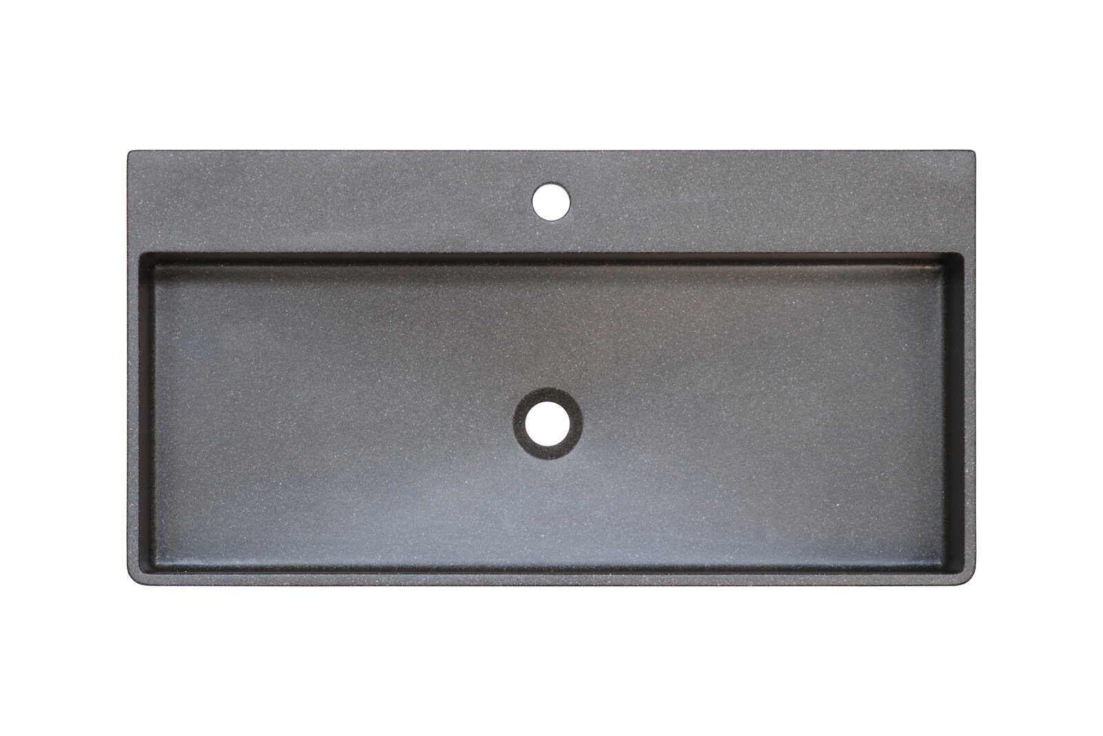 Linea Natura Terrazzo-Waschtisch ALBANY Terrazzo-Waschtisch in rechteckiger Form, Draufsicht