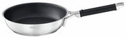 Bratpfanne 24cm Silence Pro aus Edelstahl mit Antihaftbeschichtung, seitliche Perspektive