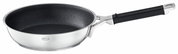 Silence Pro-koekenpan van 24 cm, van roestvrij staal met antiaanbaklaag, zijaanzicht