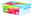 Aufschnittbox CLIP & CLOSE 1 L, dreiteilig, mit blauem Deckel, seitliche Perspektive