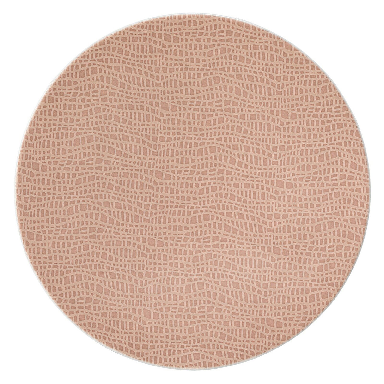 Frühstücksteller 22,5 cm mit einem eleganten, strukturierten Muster in einer Draufsicht.