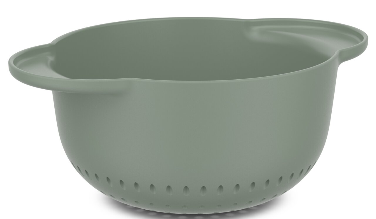 Mepal Seiher CHEF IT Grüner Seiher mit zwei Griffen, seitliche Perspektive