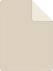 Beige Jacquard Decke von Bugatti, 150x200cm, mit umgeschlagener Ecke, Draufsicht