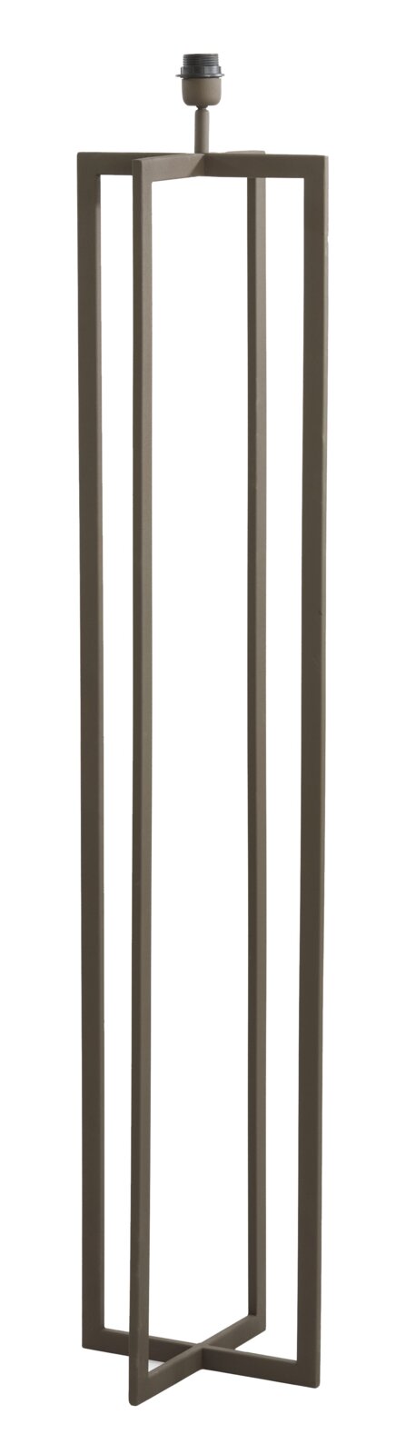 Light&Living Staande lamp MACE Moderne Stehleuchte mit geometrischem, offenem Rahmen in seitlicher Perspektive