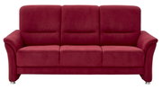 Rode driezitsbank Beldomo Comfort Sofa INGOLSTADT, vooraanzicht