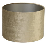 Zylindrischer Lampenschirm in beige, seitliche Perspektive