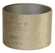 Zylindrischer Lampenschirm in beige, seitliche Perspektive