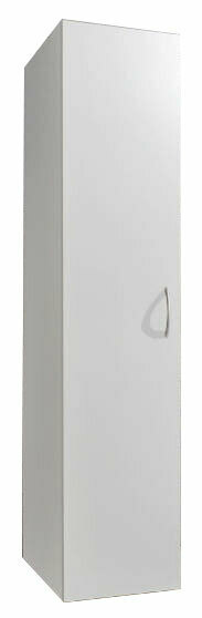 XORA Mehrzweckschrank MULTIRAUMKONZEPT Weißer Mehrzweckschrank mit einer Tür, seitliche Perspektive