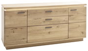 Holz-Sideboard mit drei Schubladen und zwei Türen, Frontansicht