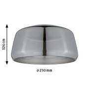 Dekoschirm Neila in seitlicher Perspektive, Durchmesser 230 mm, Höhe 124 cm, modernes Design