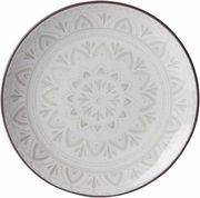 Beilagenteller 15cm weiß mit dekorativem Muster, Draufsicht