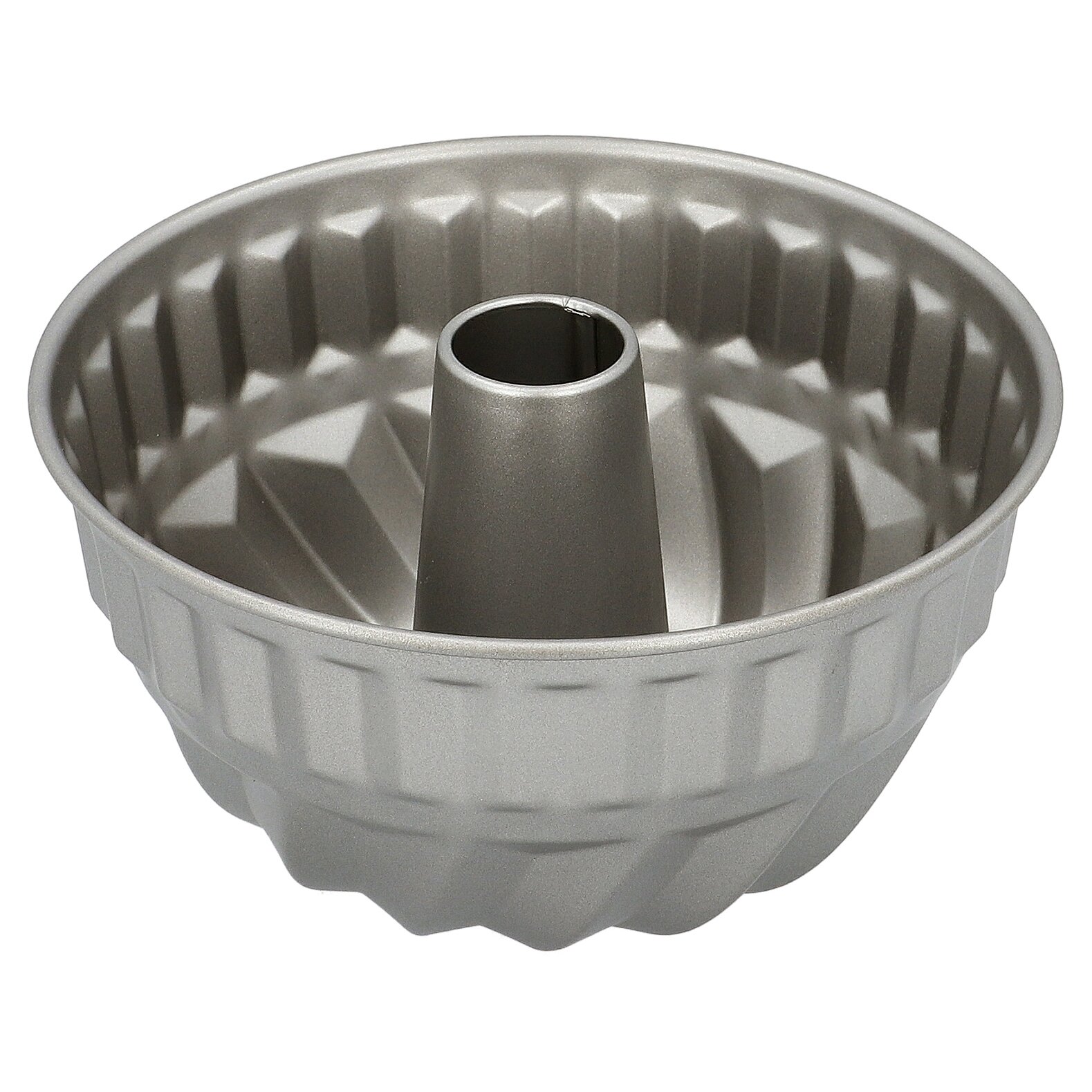 Birkmann Gugelhupfform BASIC BAKING Silberne Gugelhupfform aus Metall, Draufsicht