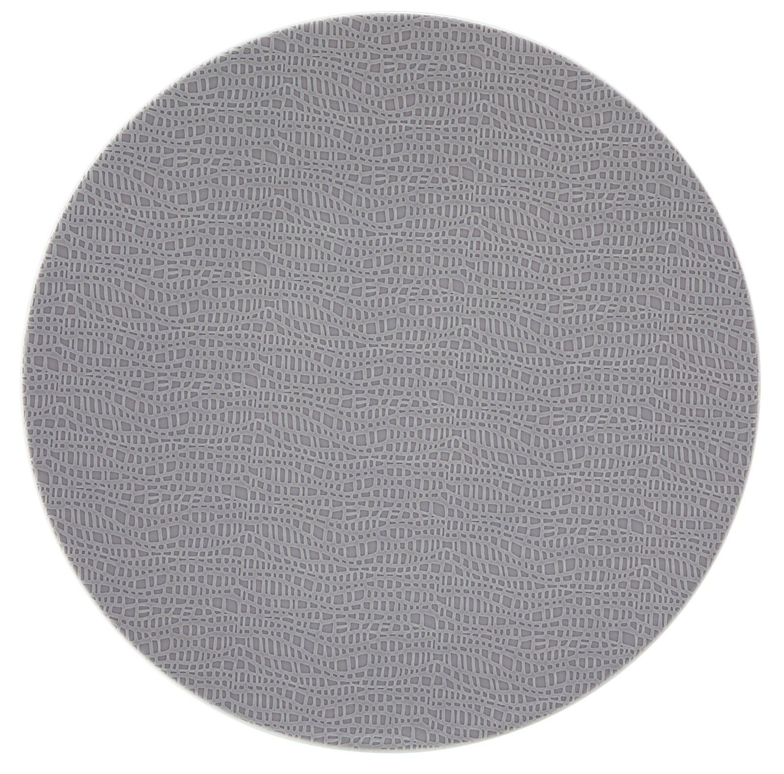 Seltmann Weiden Speiseteller FASHION Runder Speiseteller mit grauem, strukturiertem Muster, Draufsicht