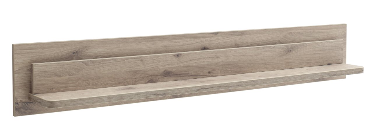 Holz-Wandboard PALERMO von Zurbrüggen in seitlicher Perspektive, mit natürlicher Holzmaserung.