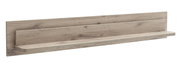 Houten wandplank PALERMO van Zurbrüggen in zijaanzicht, met natuurlijke houtnerf.