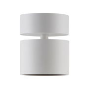 Zylindrischer LED-Spot in Weiß, seitliche Perspektive