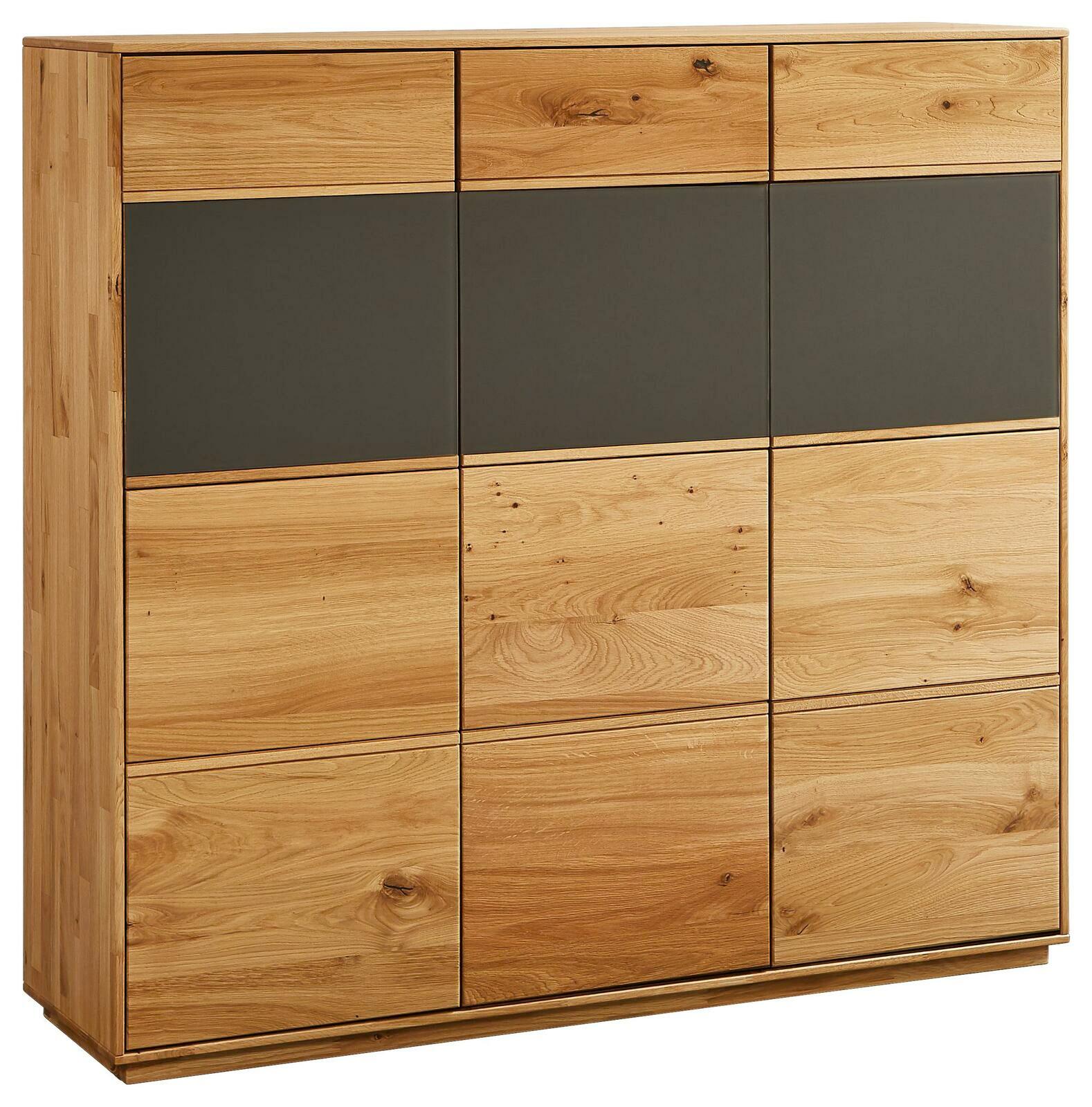 Waldwelt Schuhschrank AVANTI Moderner Schuhschrank aus Holz mit dunklen Akzenten, Frontalansicht