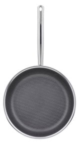 Bratpfanne XL CUT RESIST PURE aus der Vogelperspektive mit Wabenstruktur auf der Bratfläche