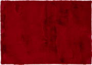 Roter Fellteppich in Draufsicht