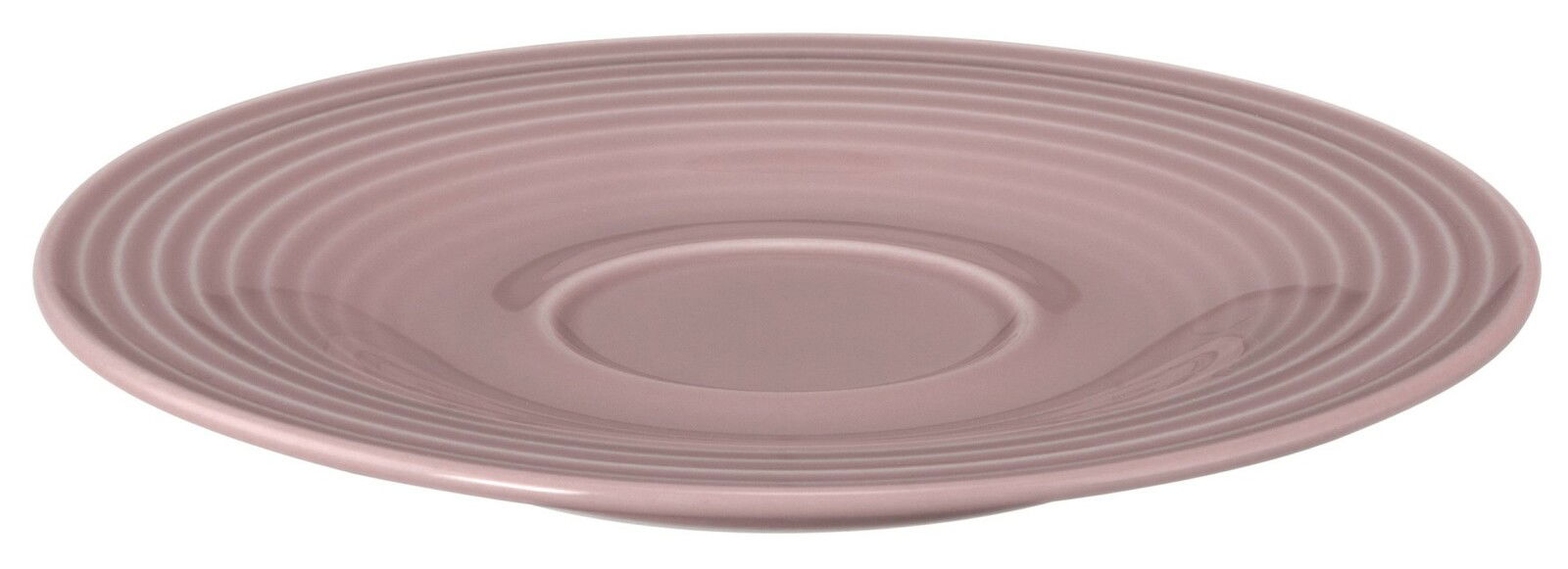 Seltmann Weiden Untertasse BEAT Kleine Kombi-Untertasse in Rosa mit geriffeltem Design, seitliche Perspektive