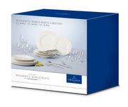 Startset Wonderful World White 4 Friends, 36-delig, met servies en glazen, zijaanzicht