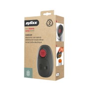 Zyliss Easican elektrischer Dosenöffner in Verkaufsverpackung, schräg von vorn/rechts (3/4-Ansicht) vor weißem Hintergrund