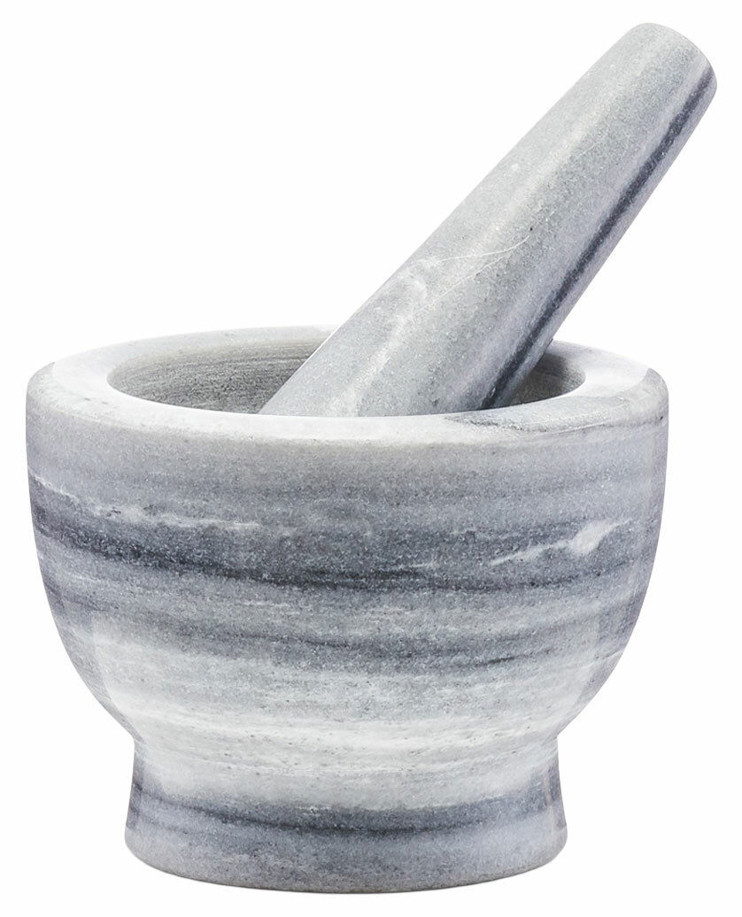 Zeller Present Mörser & Stößel-Set Mörser & Stößel-Set aus Marmor in seitlicher Perspektive
