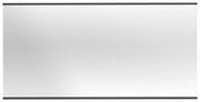 Rechteckiger Wandspiegel in Frontalansicht mit schlichtem Design und schmalem Rahmen.