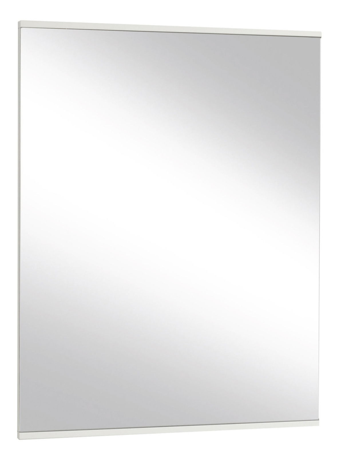 Rechteckiger Wandspiegel mit schmalem Rahmen, Frontalansicht