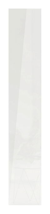 Hochglanz weiße Tür, frontal betrachtet, 235x45 cm