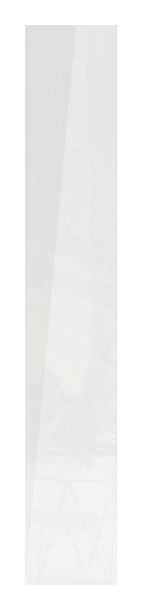 Hom´in Deur hoogglans UNIT Witte hoogglansdeur, gezien vanaf de voorkant, 235 x 45 cm