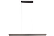 Moderne LED-Hängeleuchte in minimalistischem Design, seitliche Perspektive