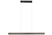 Moderne LED-Hängeleuchte in minimalistischem Design, seitliche Perspektive