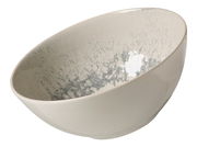 Graue Schale Cecina mit einem Durchmesser von 16,5 cm, seitliche Perspektive