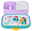 Lunchbox mit Disney-Prinzessinnen-Design, offene Perspektive mit sichtbarem Innenfach und Gabel.