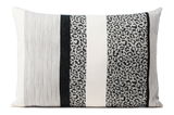 Kissenhülle 40x60cm mit Streifen- und Leopardenmuster, Vorderansicht