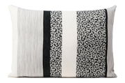 Kissenhülle 40x60cm mit Streifen- und Leopardenmuster, Vorderansicht