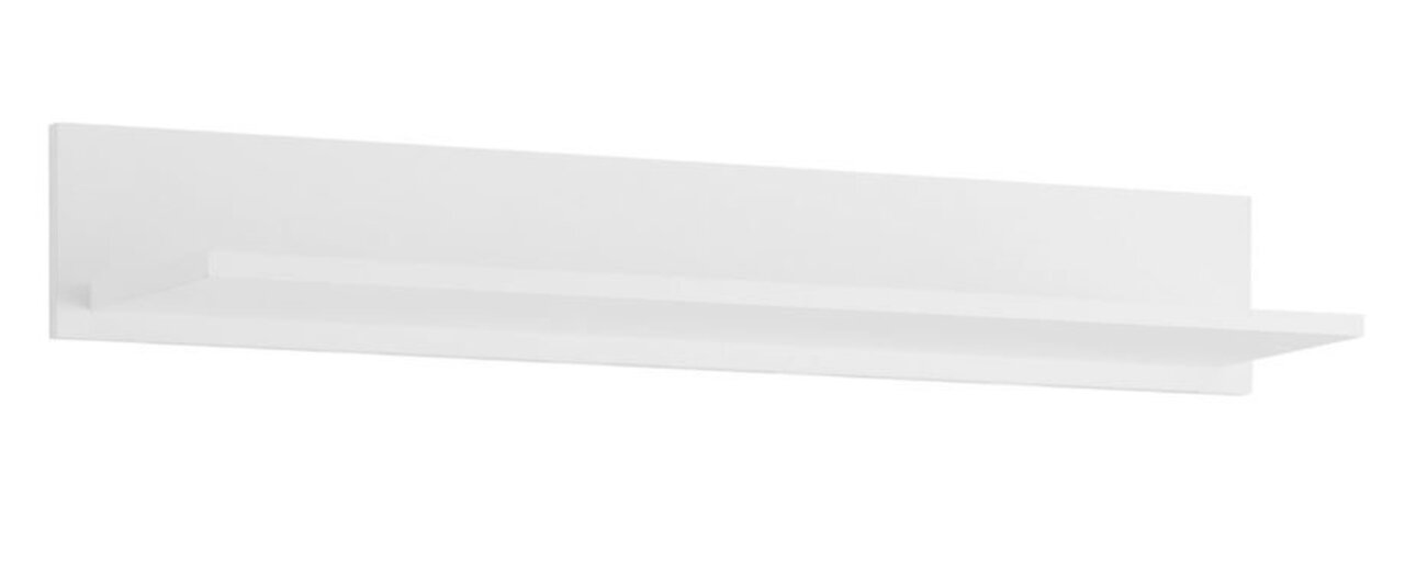 Weißes Wandboard aus seitlicher Perspektive