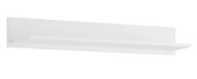 Witte wandplank vanuit zijaanzicht