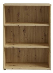 Holzregal mit drei offenen Fächern, frontale Ansicht