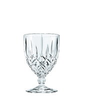 Großes Kelchglas Noblesse mit elegantem Schliffmuster, frontal abgebildet.