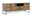 TV-Lowboard MANHATTAN aus Holz mit Metallgestell, seitliche Perspektive